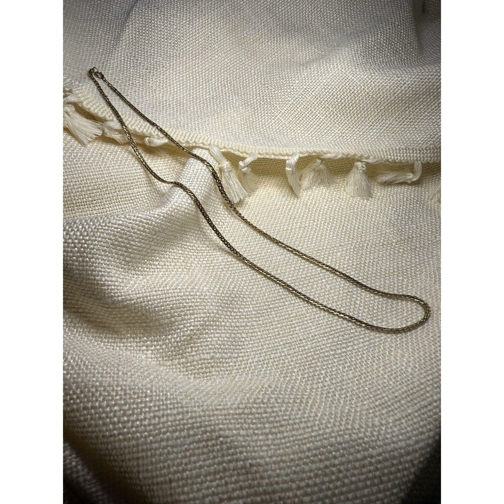 Gold‎ Plated Rope Chain Necklace – 19” Vintage Style Unisex Jewelry
